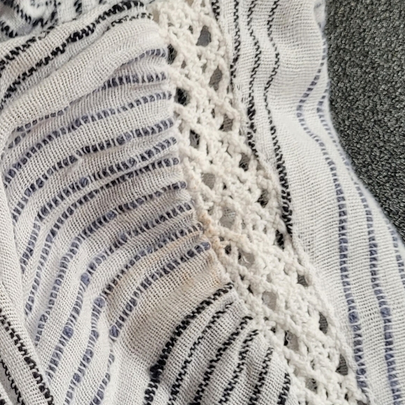 Free People Hooded Babydoll-Inspired Billowy Long Sleeve Blouse Top Tunic- Sz S - Picture 13 of 13